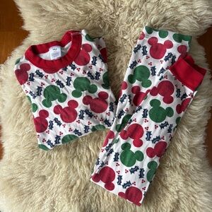 Hanna Andersson Disney Mickey Mouse Holiday Pajamas Hannajam Organic Cotton 10